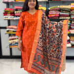 Best Classic Semi Raw Silk Salwar Set for women.