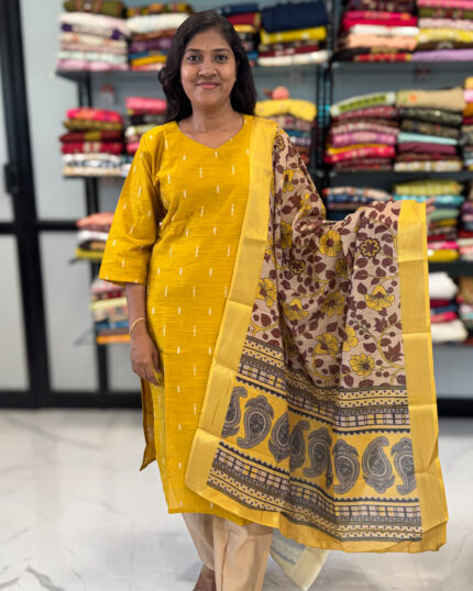 Best Classic Semi Raw Silk Salwar Set for women.