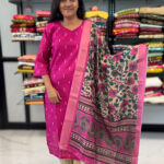 Best Classic Semi Raw Silk Salwar Set for women.