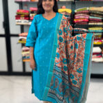 Best Classic Semi Raw Silk Salwar Set for women.