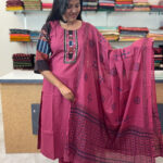 Classy Linen Cotton Salwar Suit With Dupatta for women