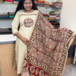 Lovely Kalamkari Salwar Suit with Dupatta for women