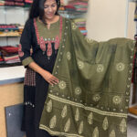 Lovely Cotton Salwar Suit with Dupatta for women