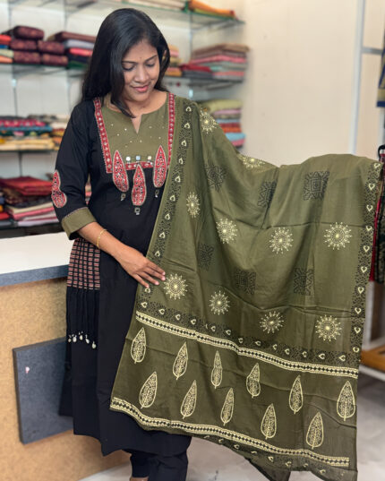 Lovely Cotton Salwar Suit with Dupatta for women