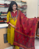 Lovely Cotton Salwar Suit with Dupatta for women
