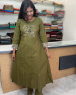 Lovely Kalamkari Salwar Suit with Dupatta for women