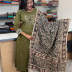 Lovely Kalamkari Salwar Suit with Dupatta for women