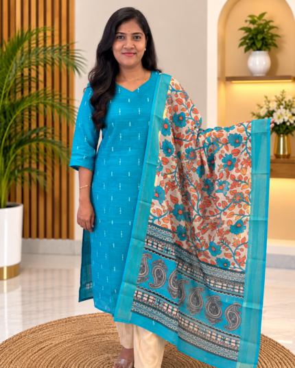 Best Classic Semi Raw Silk Salwar Set for women