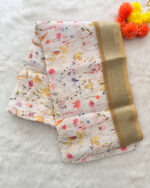Lovely Linen Cotton Saree for women
