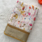 Lovely Linen Cotton Saree for women