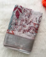 Lovely Linen Cotton Saree for women