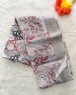 Lovely Linen Cotton Saree for women