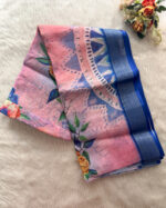 Lovely Linen Cotton Saree for women