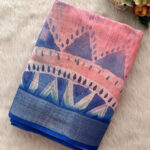 Lovely Linen Cotton Saree for women