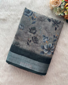 Lovely Linen Cotton Saree for women