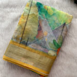 Lovely Linen Cotton Saree for women