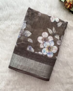 Lovely Linen Cotton Saree for women