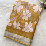 Best Linen Cotton Saree for women