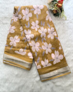 Best Linen Cotton Saree for women