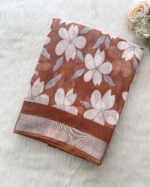 Best Linen Cotton Saree for women