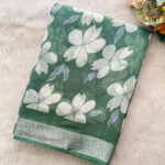 Best Linen Cotton Saree for women