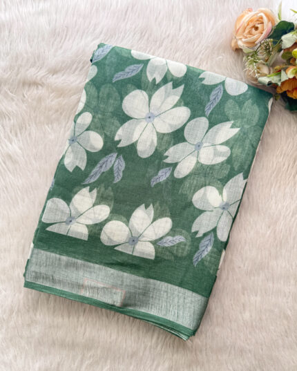 Best Linen Cotton Saree for women