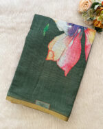 Premium Linen Cotton Saree for women.