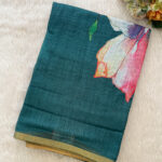 Premium Linen Cotton Saree for women.