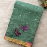Elegant Linen Cotton Saree for women.
