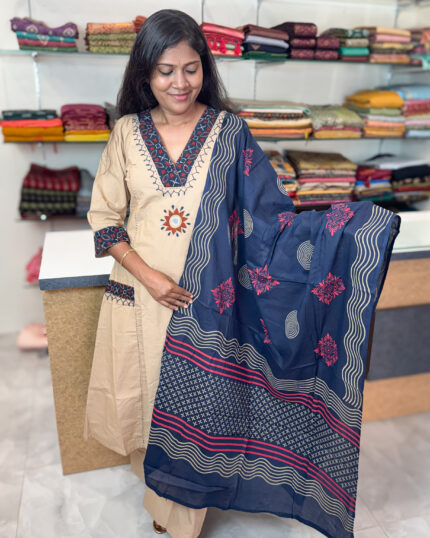 Cotton Salwar Suit with Dupatta for women.