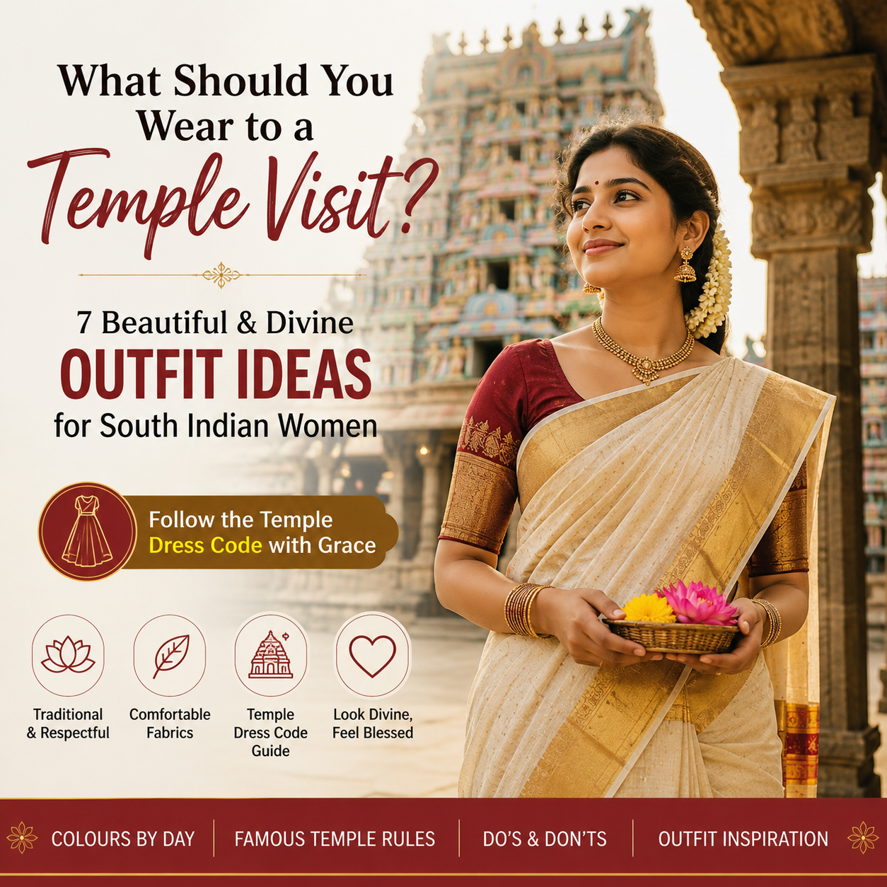 Temple visit dress code for women