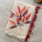 Elegant Linen Cotton Saree in online